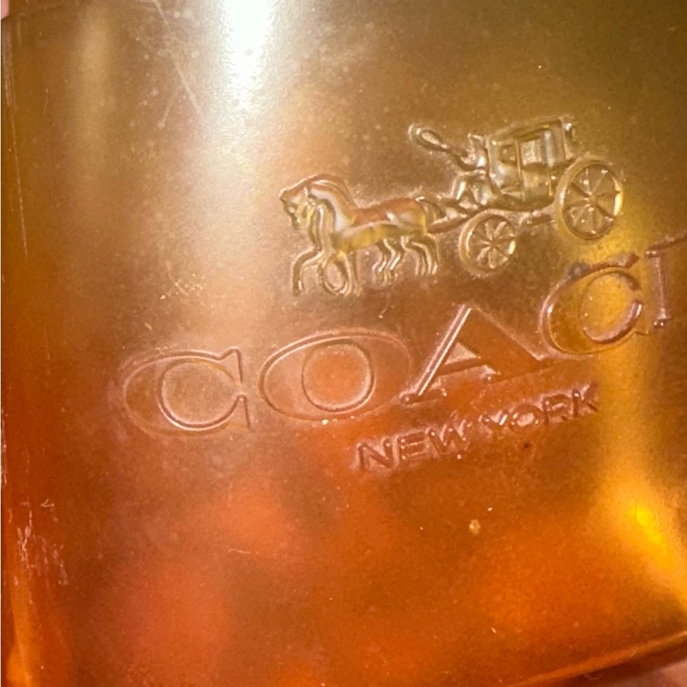Coach Amber Glass Bottle